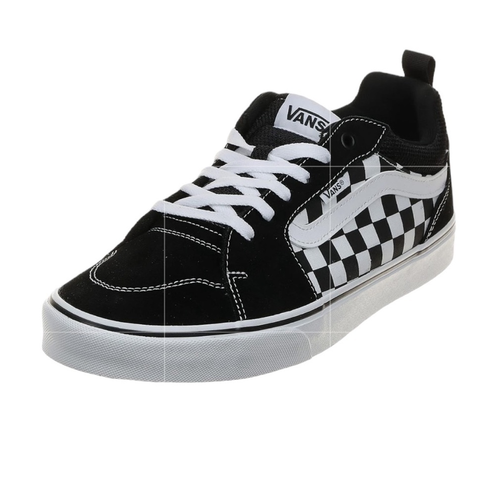 Vans Men’s Filmore Suede/Canvas Sneaker Black & White SZ 10